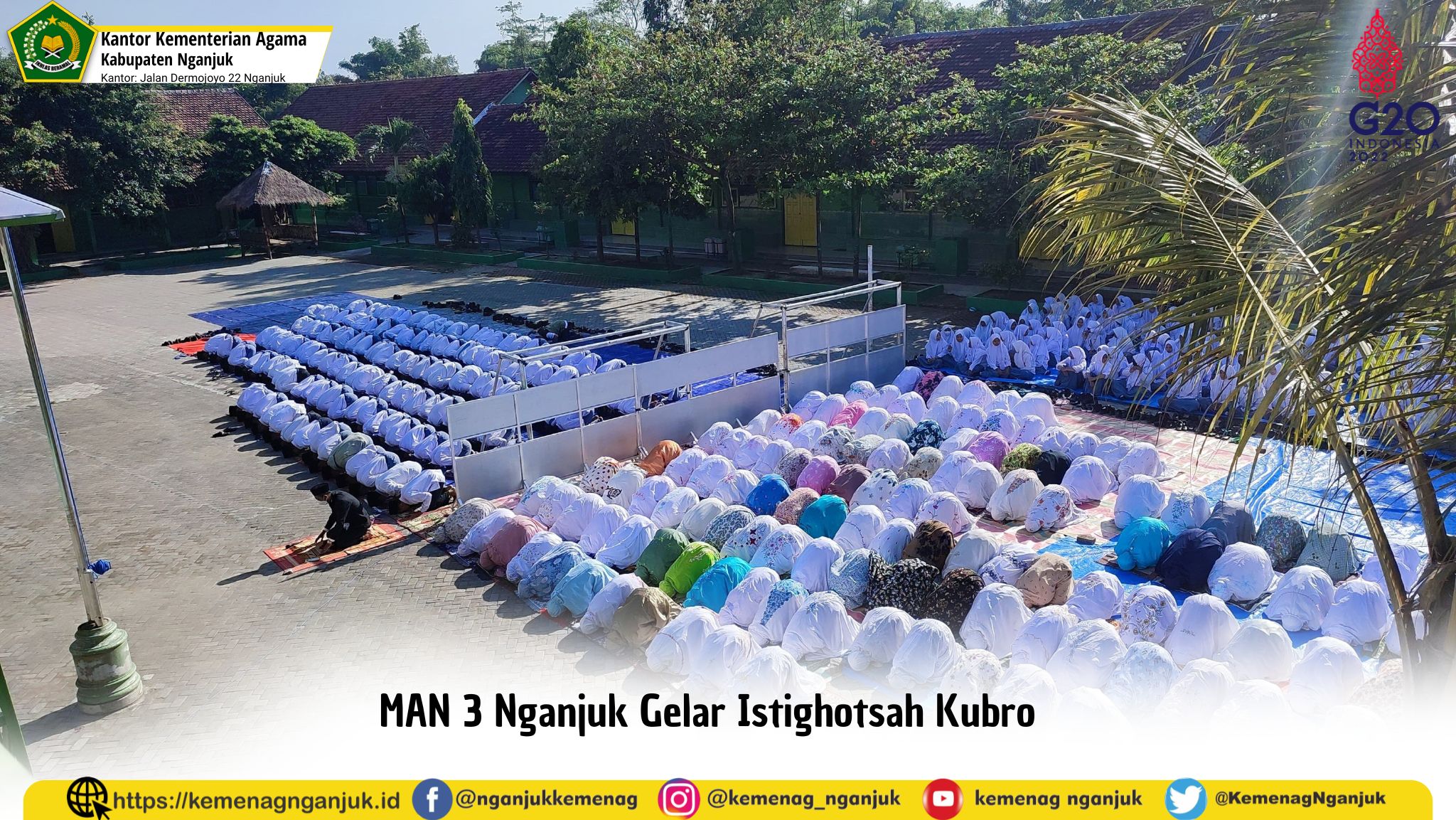 MAN 3 Nganjuk Gelar Istighotsah Kubro