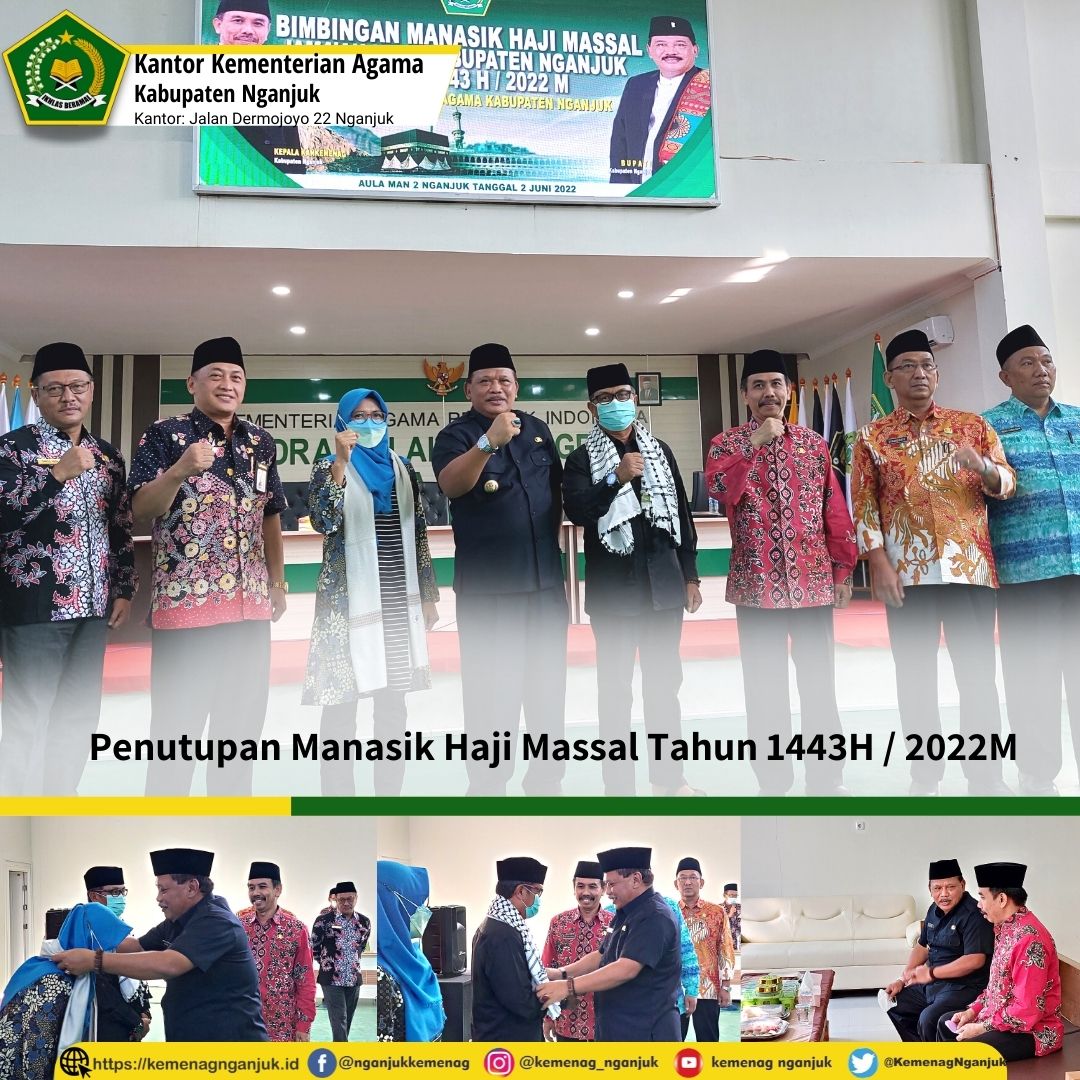 Penutupan Manasik Haji Massal Tahun 1443H / 2022M, Plt. Bupati Titip Doa Untuk Para Pemimpin