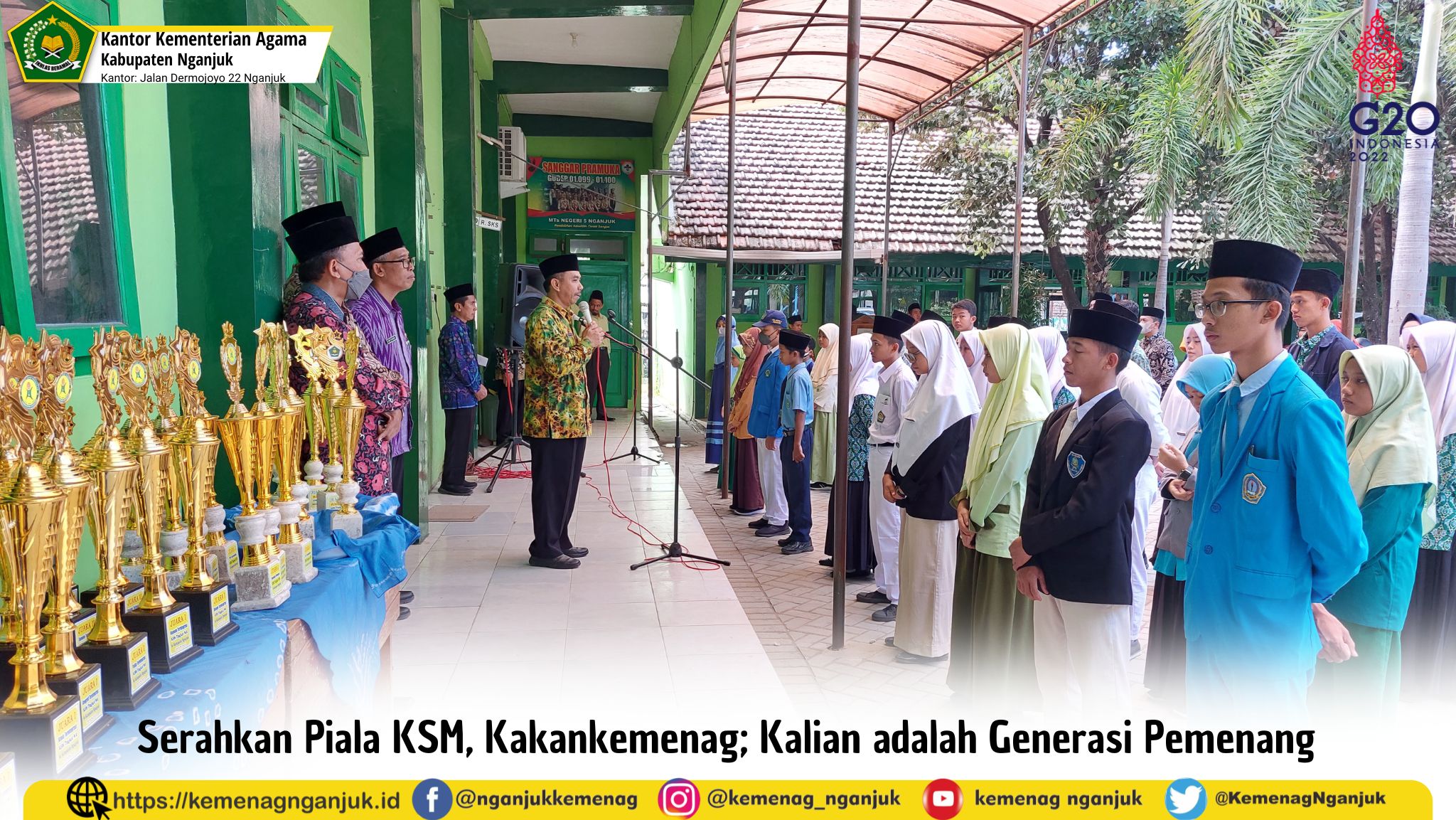 Serahkan Piala KSM, Kakankemenag; Kalian adalah Generasi Pemenang