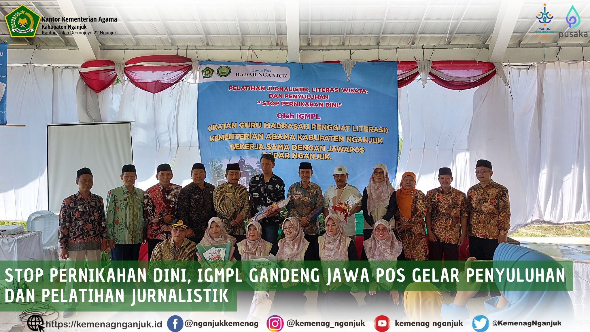 Stop Pernikahan Dini, IGMPL Gandeng Jawa Pos Gelar Penyuluhan dan Pelatihan Jurnalistik