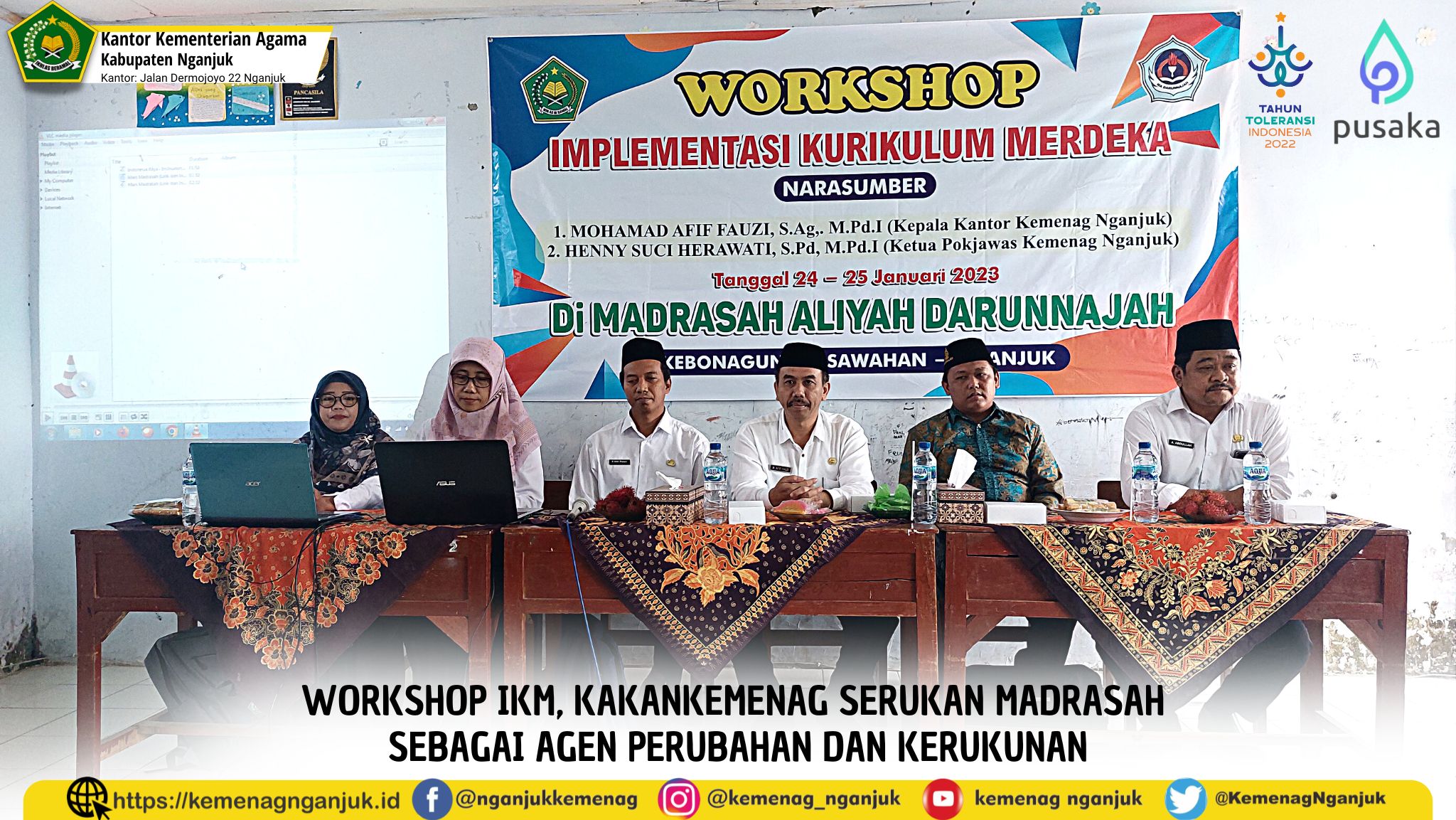 Workshop IKM, Kakankemenag Serukan Madrasah Sebagai Agen Perubahan dan Kerukunan