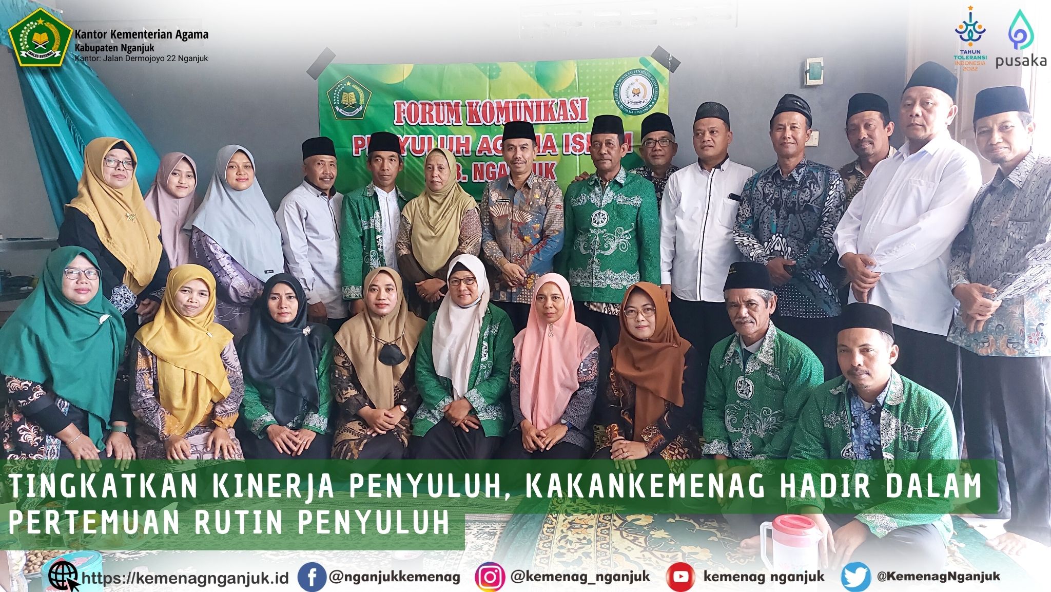 Tingkatkan Kinerja Penyuluh, Kakankemenag Hadir Dalam Pertemuan Rutin Penyuluh