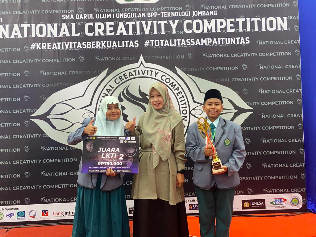 MTsN 4 Nganjuk, Juara harapan 2 lomba karya ilmiah tingkat Nasional