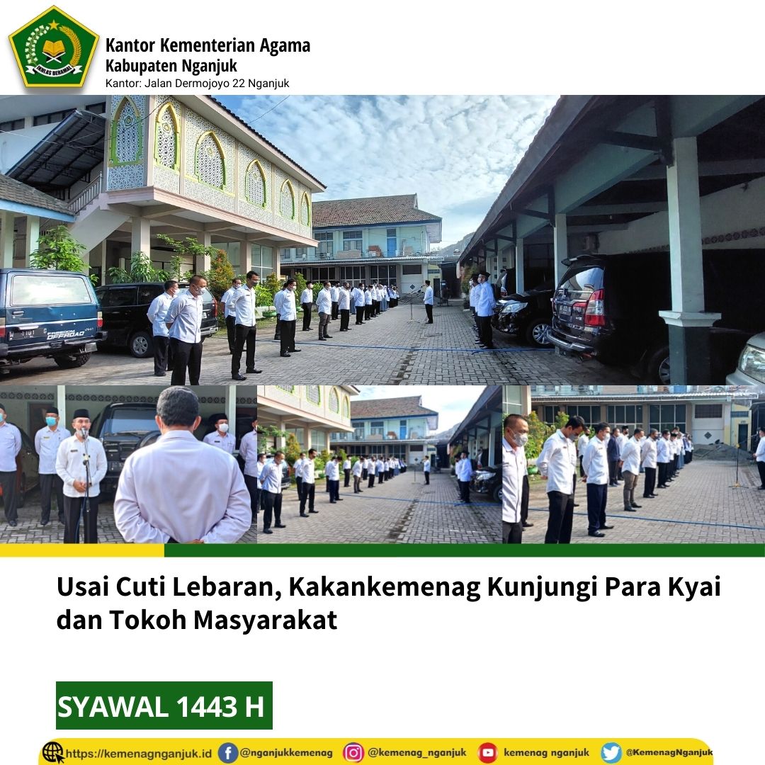 Usai Cuti Lebaran, Kakankemenag Kunjungi Para Kyai dan Tokoh Masyarakat