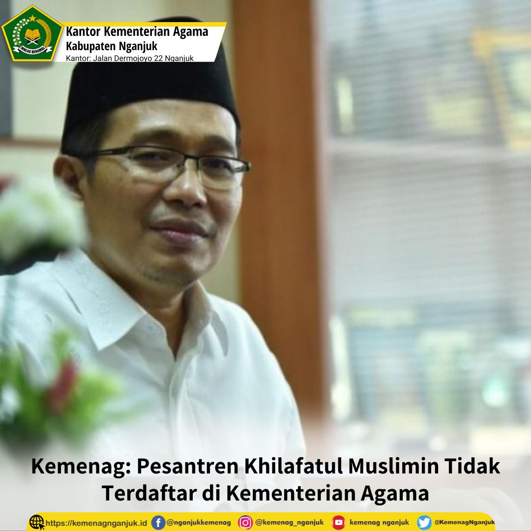 Kemenag: Pesantren Khilafatul Muslimin Tidak Terdaftar di Kementerian Agama