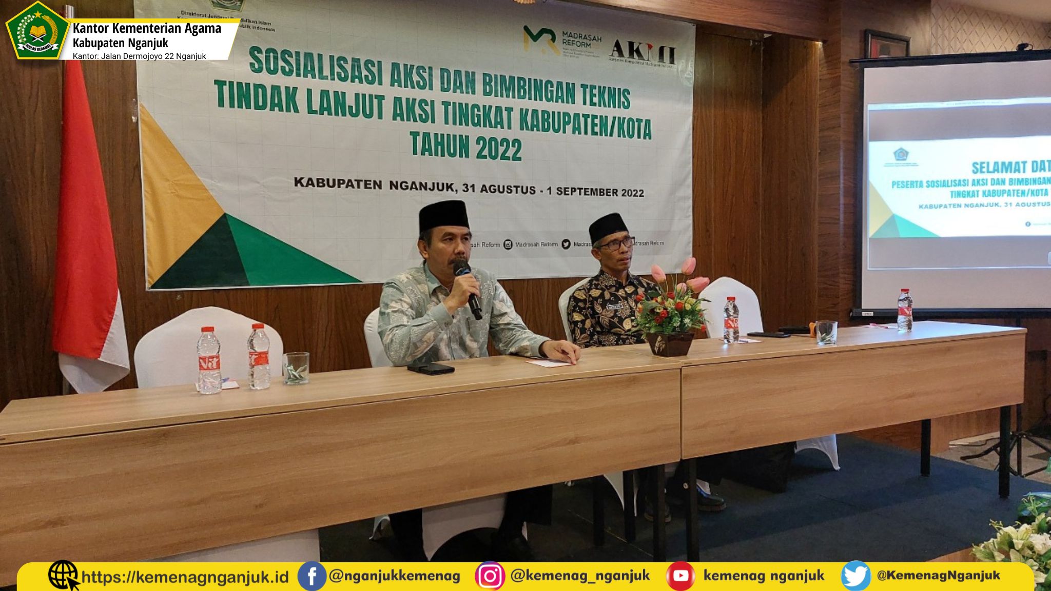 Sosialisasi AKMI, Kakankemenag Ingatkan Madrasah Sebagai Pencetak Generasi Moderat