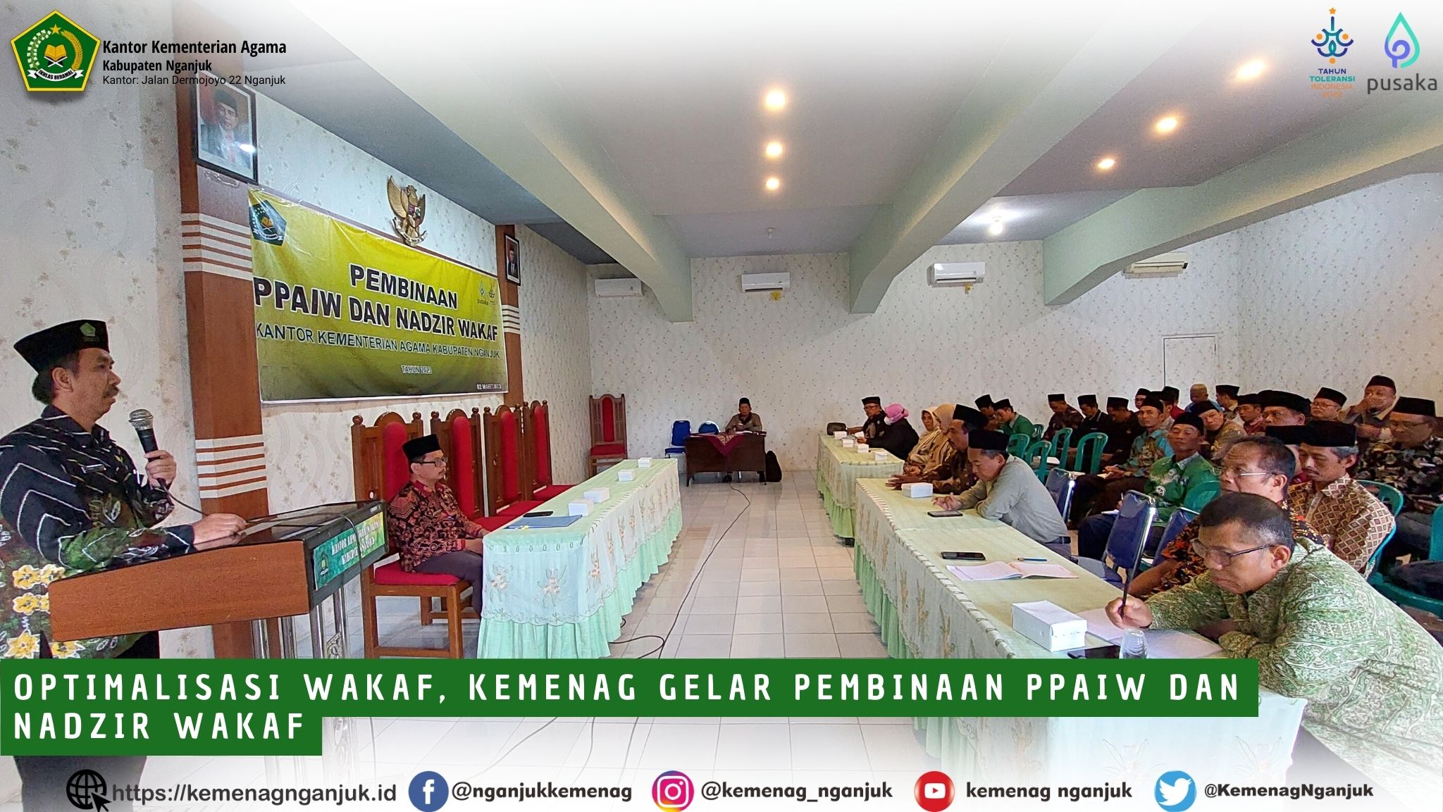 Optimalisasi Wakaf, Kemenag Gelar Pembinaan PPAIW dan Nadzir Wakaf