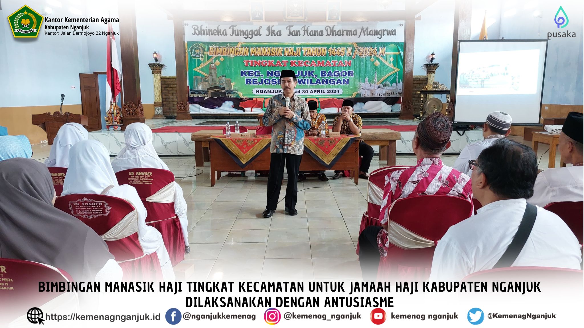 Bimbingan Manasik Haji Tingkat Kecamatan Dilaksanakan dengan Antusiasme