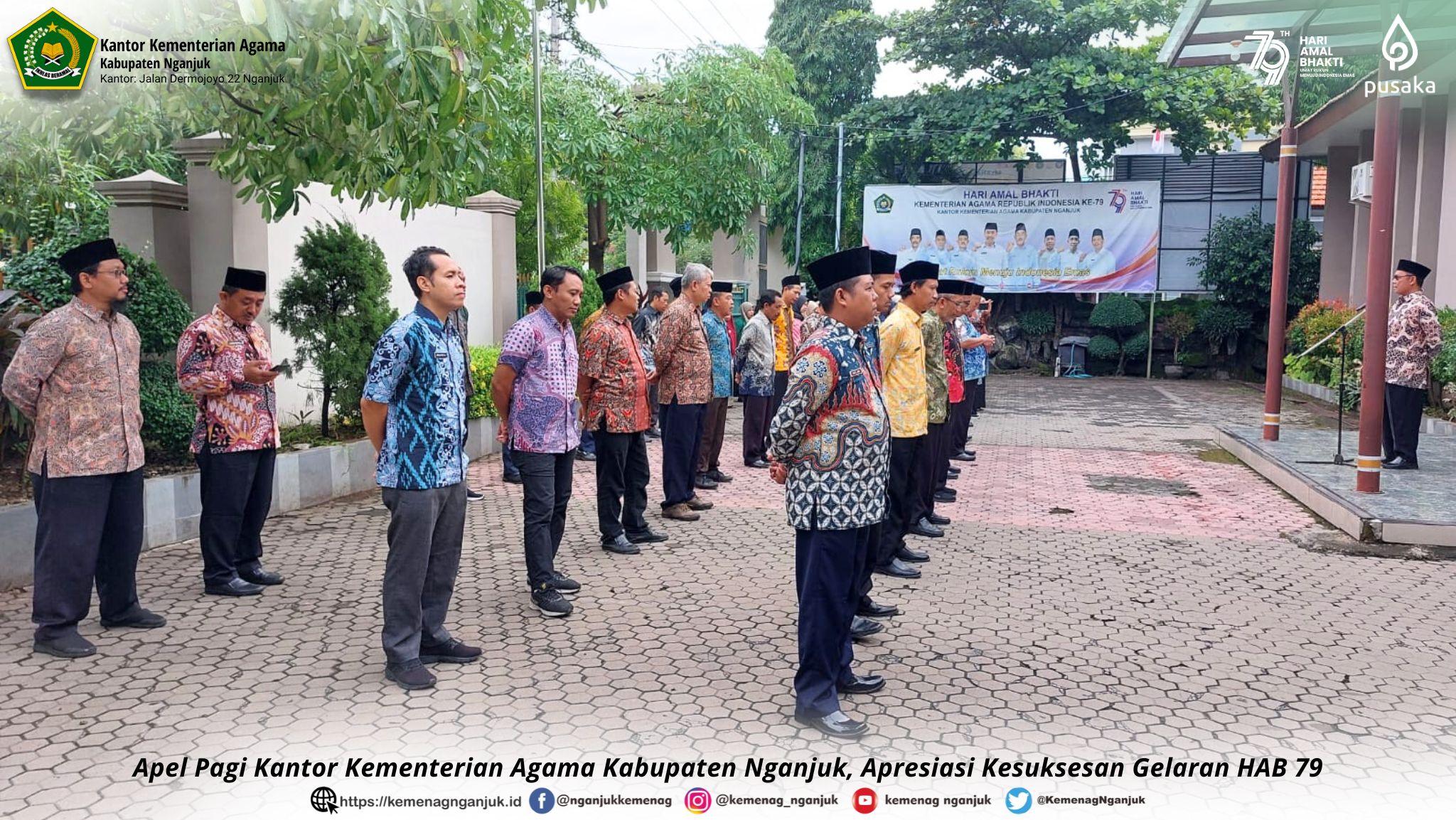 Apel Pagi Kantor Kementerian Agama Kabupaten Nganjuk, Apresiasi Kesuksesan Gelaran HAB 79