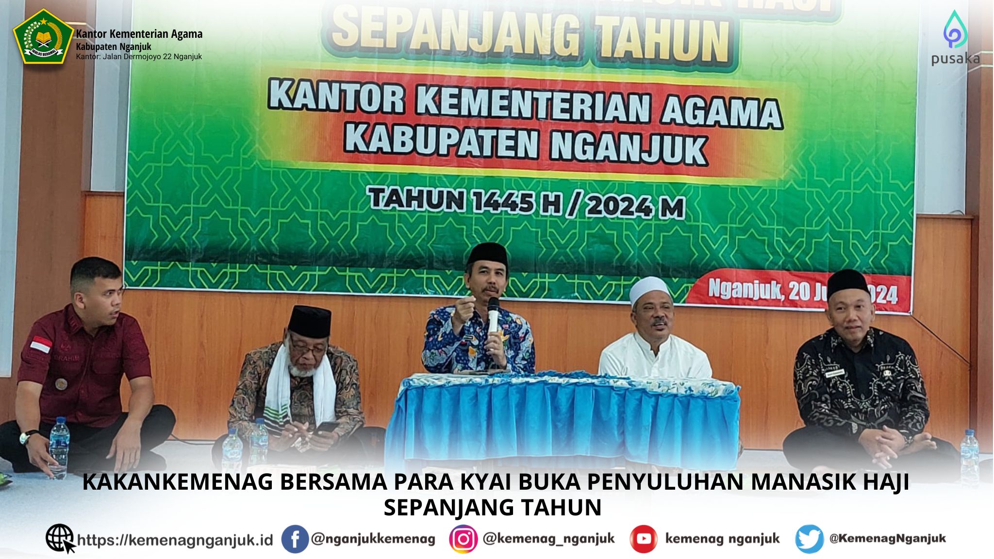 Kakankemenag Bersama Para Kyai Buka Penyuluhan Manasik Haji Sepanjang Tahun 