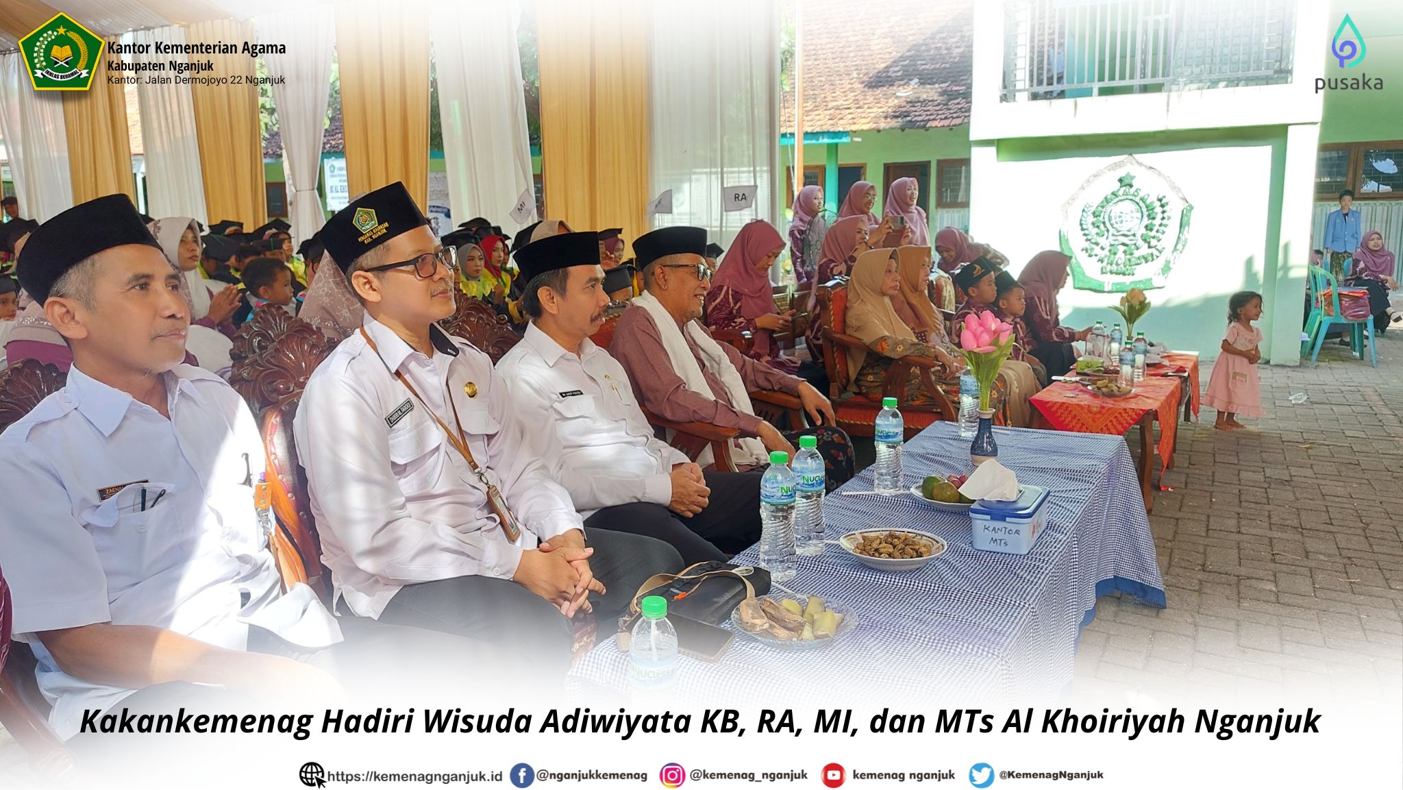 Kakankemenag Hadiri Wisuda Adiwiyata KB, RA, MI, dan MTs Al Khoiriyah Nganjuk