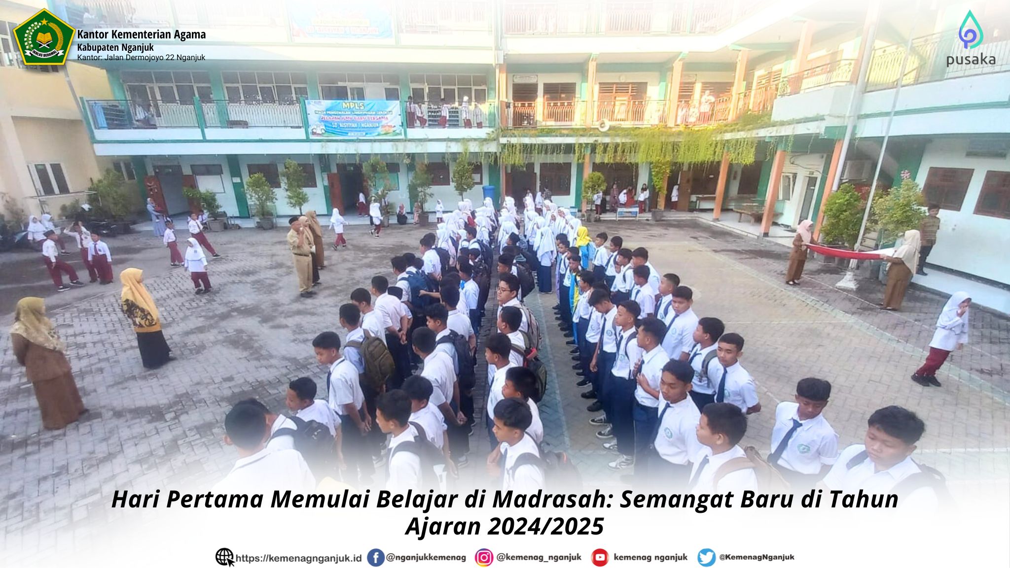 Hari Pertama Memulai Belajar di Madrasah, Semangat Baru di Tahun Ajaran 2024-2025