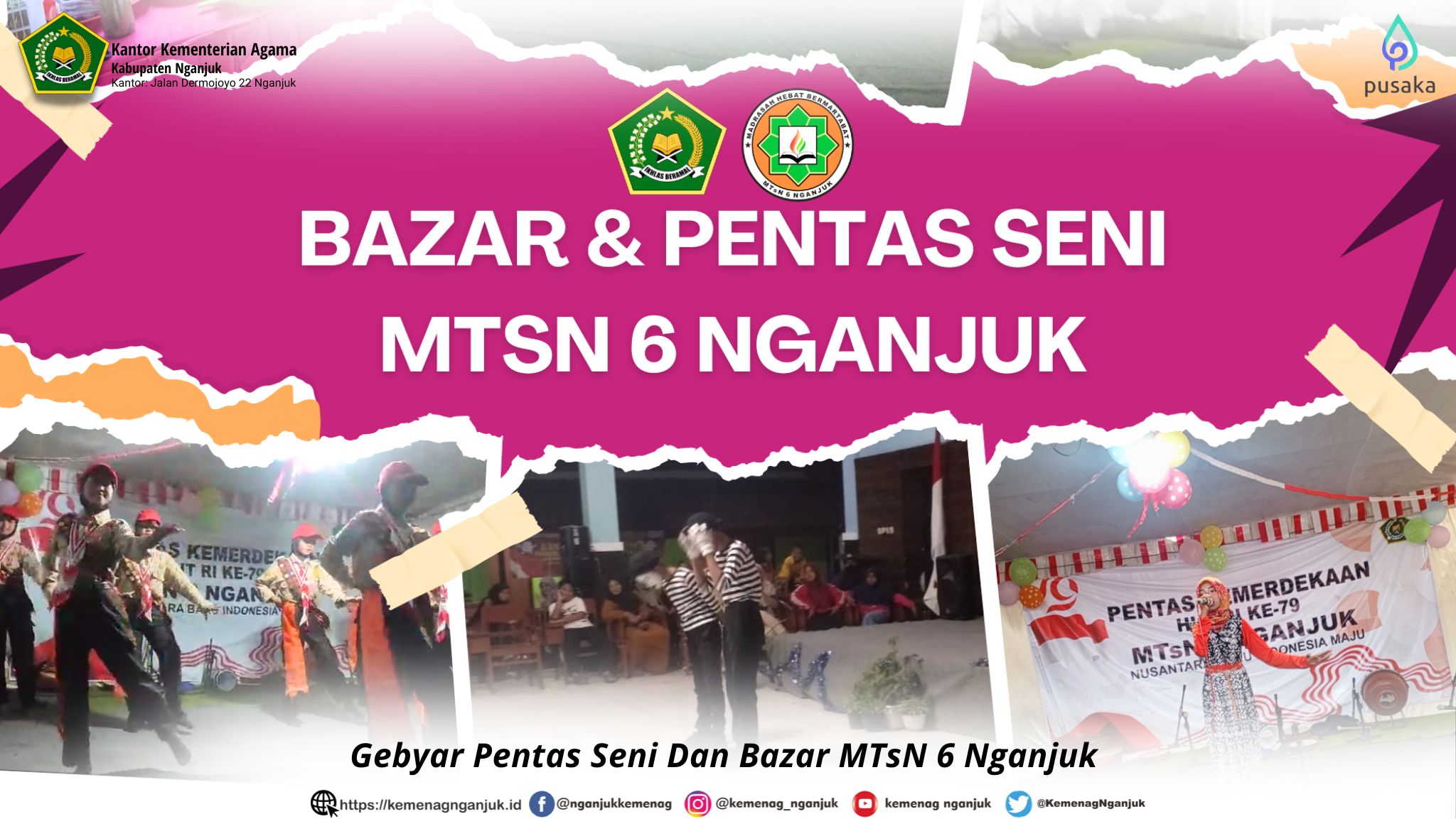Gebyar Pentas Seni Dan Bazar MTsN 6 Nganjuk 