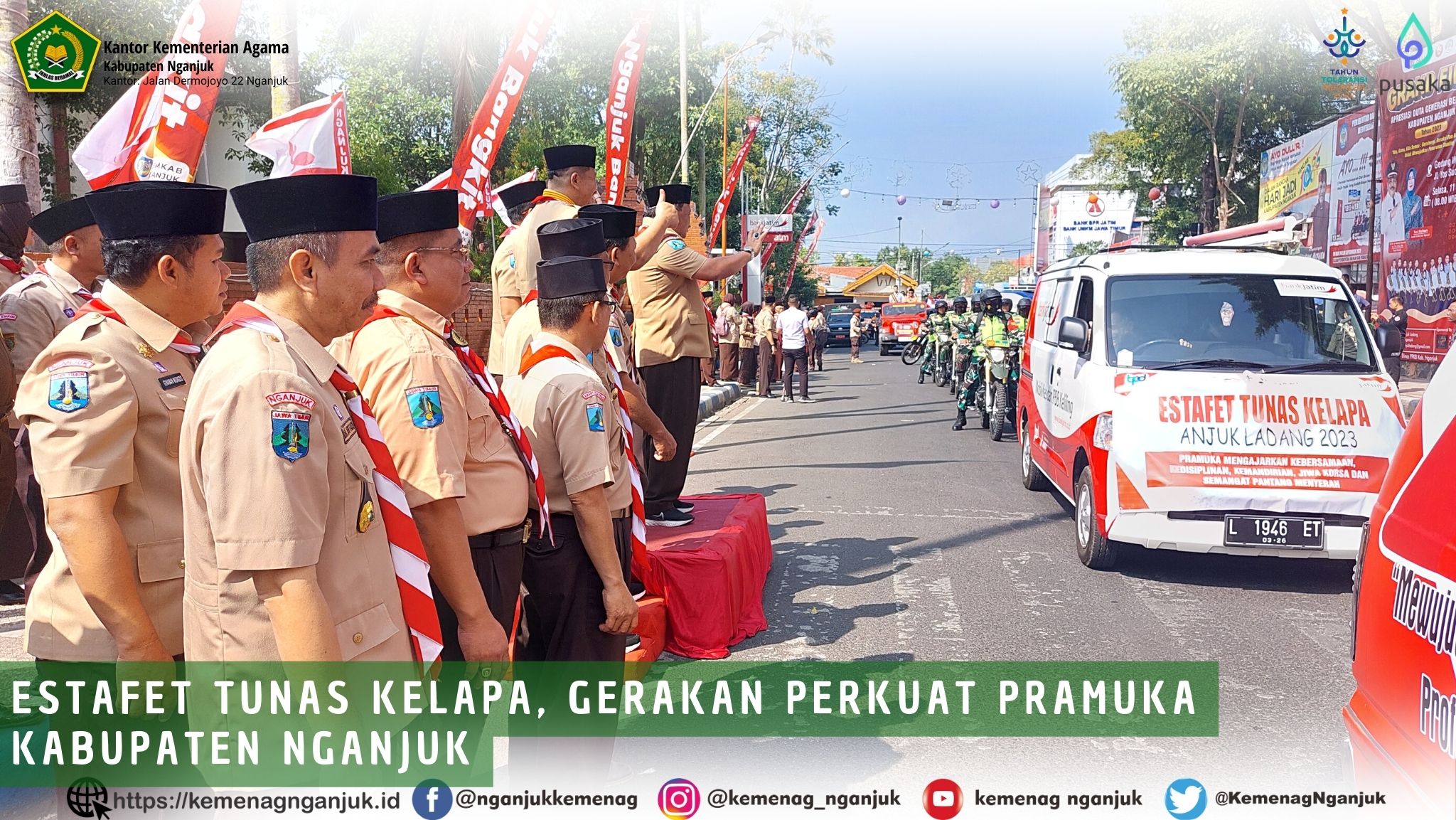 Estafet Tunas  Kelapa, Gerakan Perkuat Pramuka Kabupaten Nganjuk