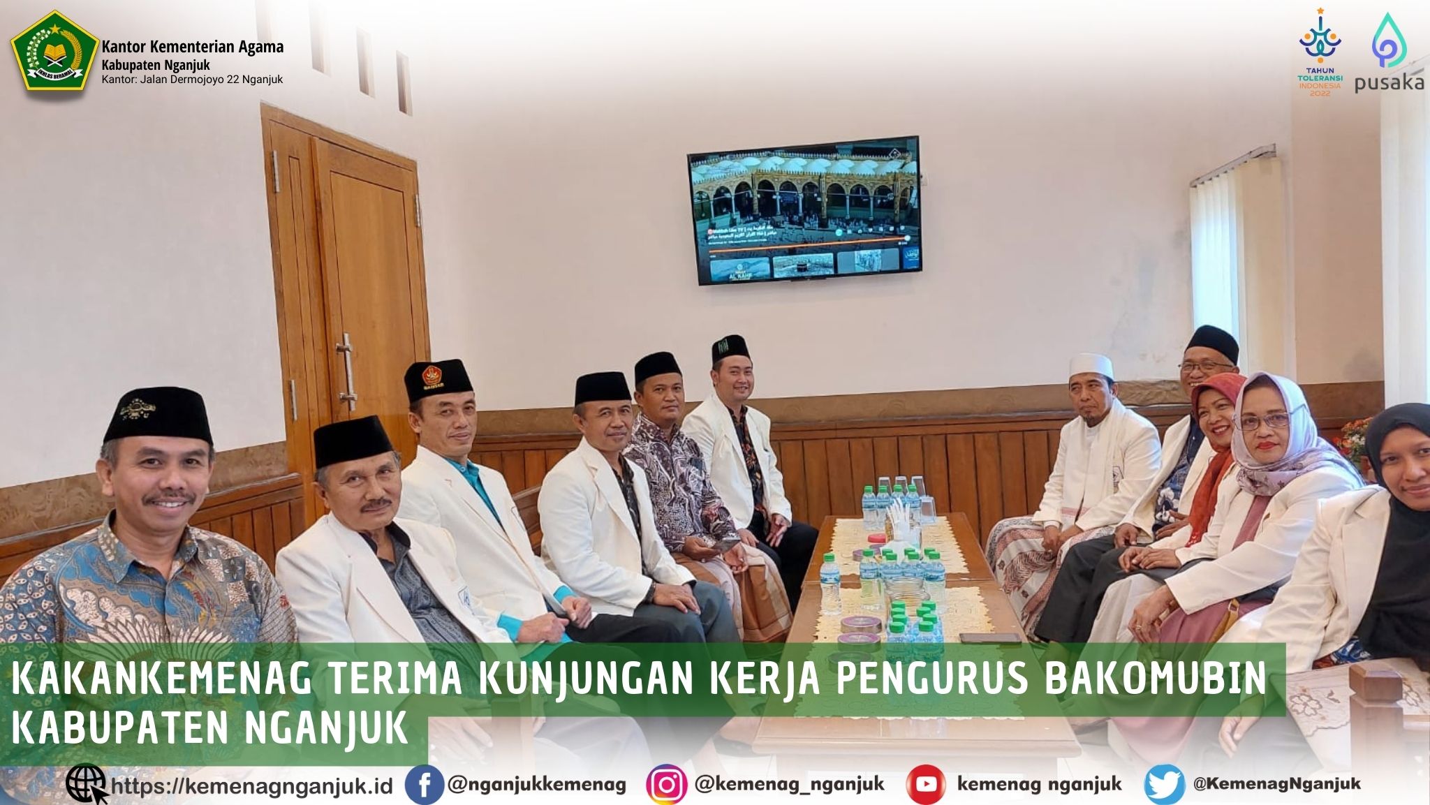 Kakankemenag Terima Kunjungan Kerja Pengurus BAKOMUBIN Kabupaten Nganjuk