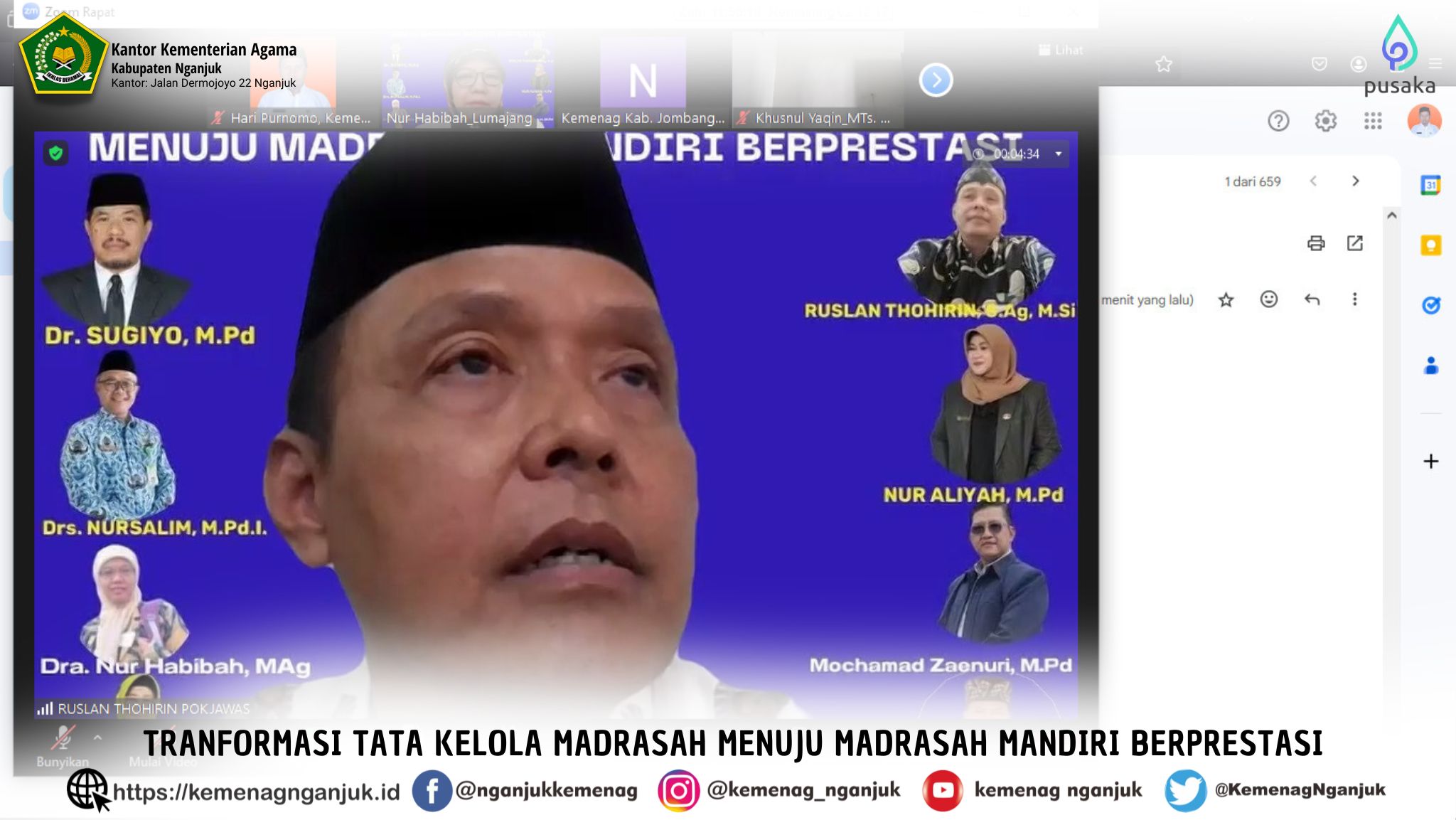 Tranformasi Tata Kelola Madrasah Menuju Madrasah Mandiri Berprestasi