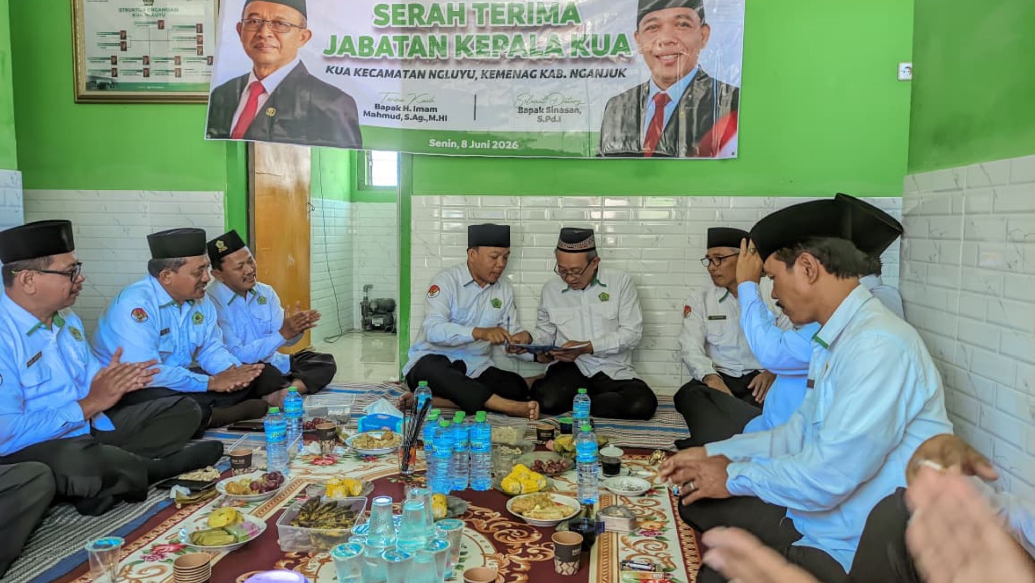 Masyarakat Kecamatan Ngluyu Kian Terlayani Optimal, Tongkat Estafet Kepemimpinan KUA Resmi Beralih k