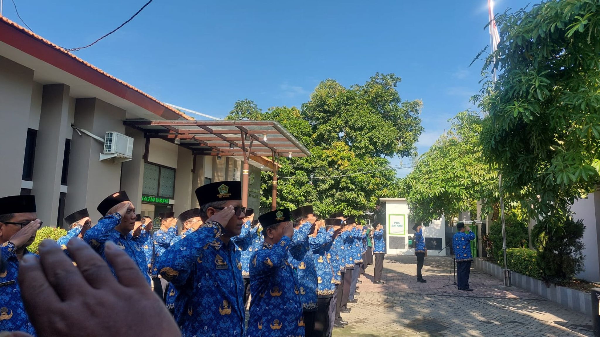 Meneguhkan Semangat Kebangsaan, Kakankemenag Nganjuk Pimpin Upacara Hari Kesaktian Pancasila