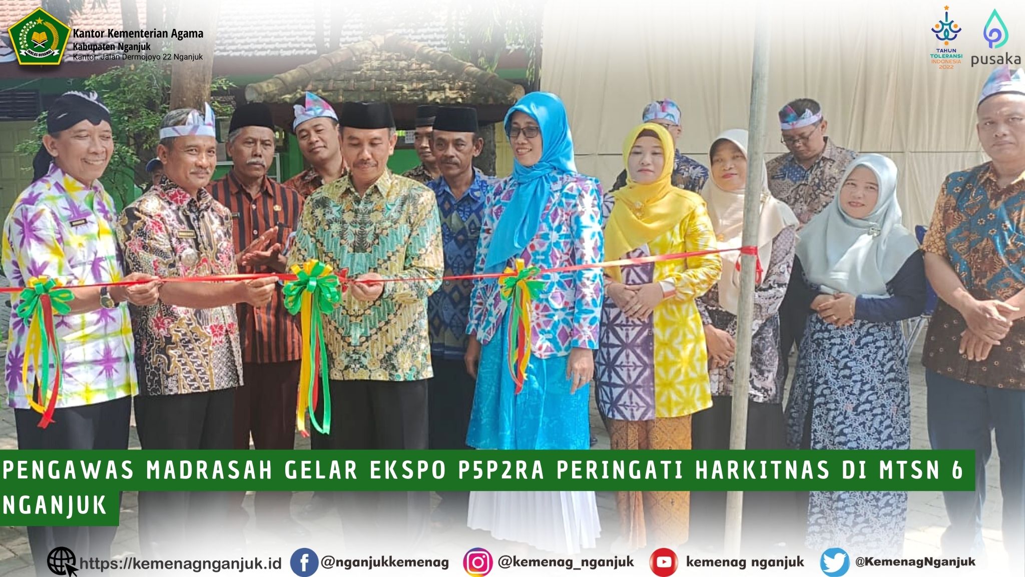 Pengawas Madrasah Gelar Ekspo P5P2RA peringati Harkitnas di MTsN 6 Nganjuk
