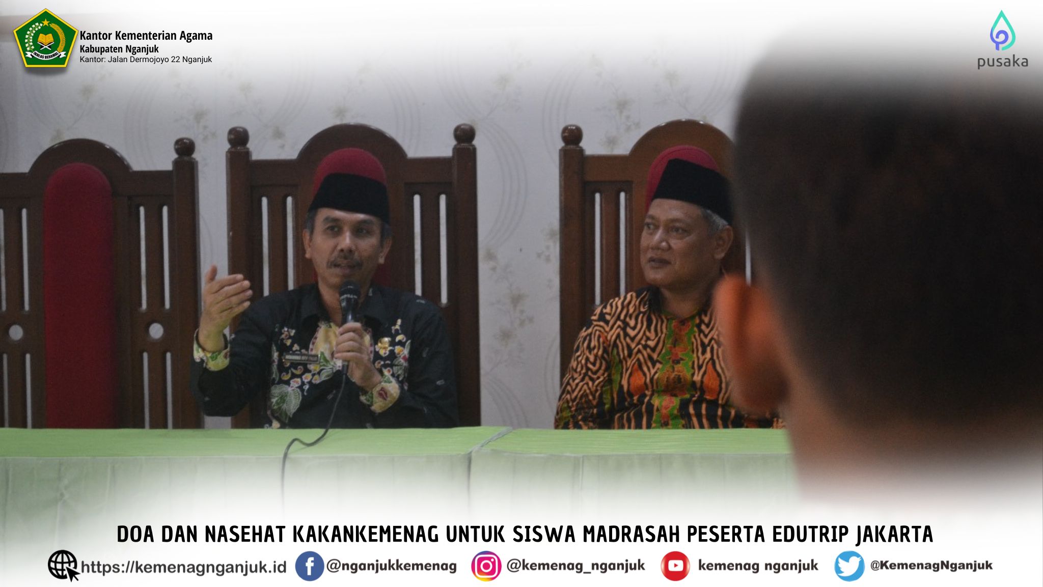 Doa dan Nasehat Kakankemenag untuk Siswa Madrasah Peserta Edutrip Jakarta