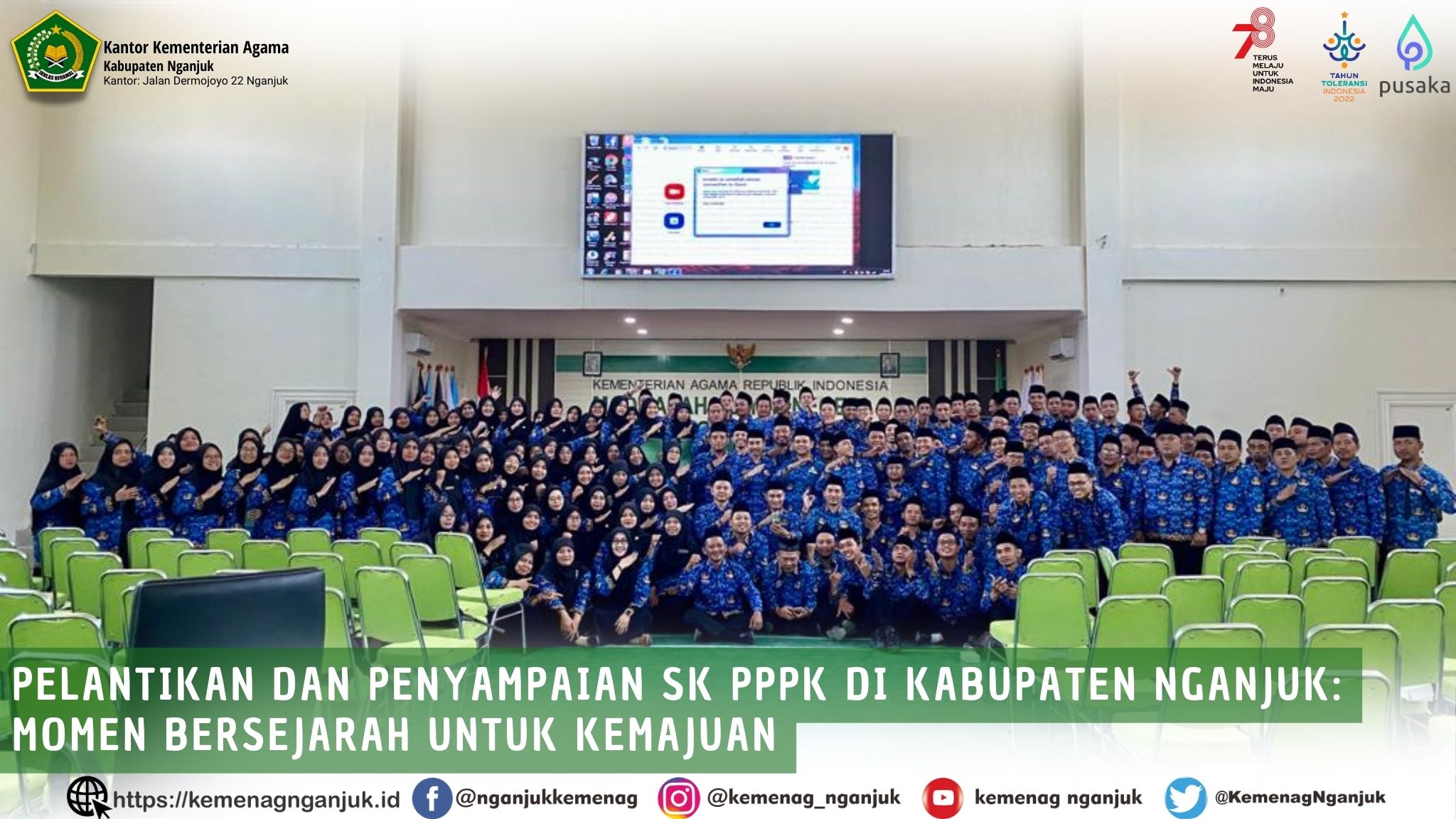 Pelantikan dan Penyampaian SK PPPK di Kabupaten Nganjuk: Momen Bersejarah untuk Kemajuan