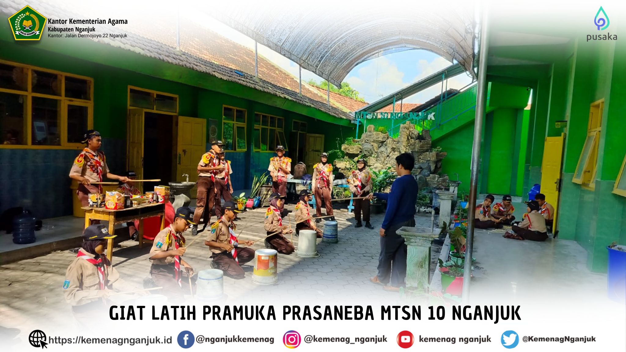 Giat latih pramuka prasaneba mtsn 10 nganjuk