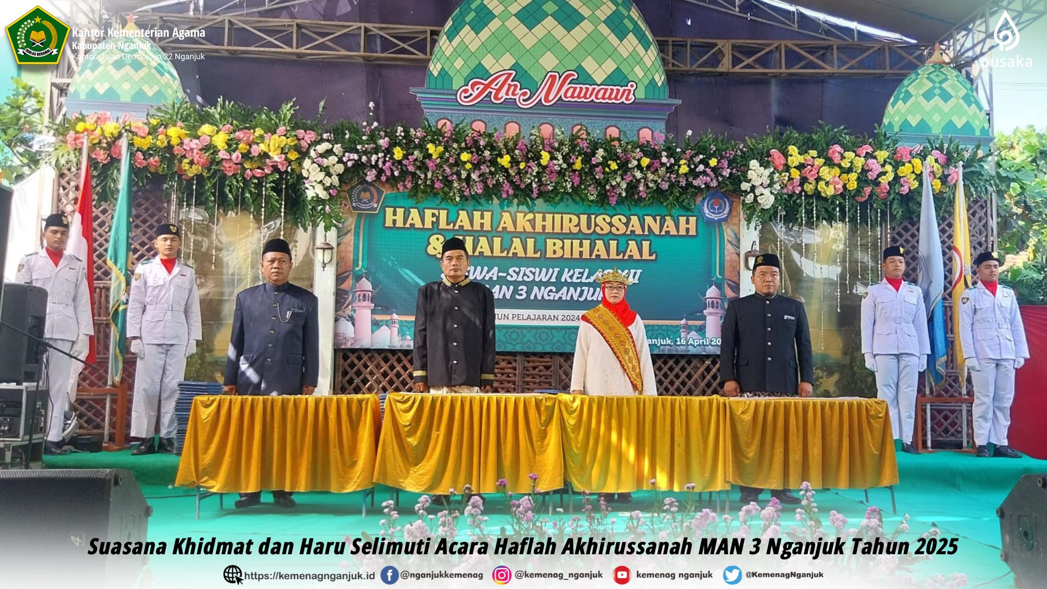 Suasana Khidmat dan Haru Selimuti Acara Haflah Akhirussanah MAN 3 Nganjuk Tahun 2025