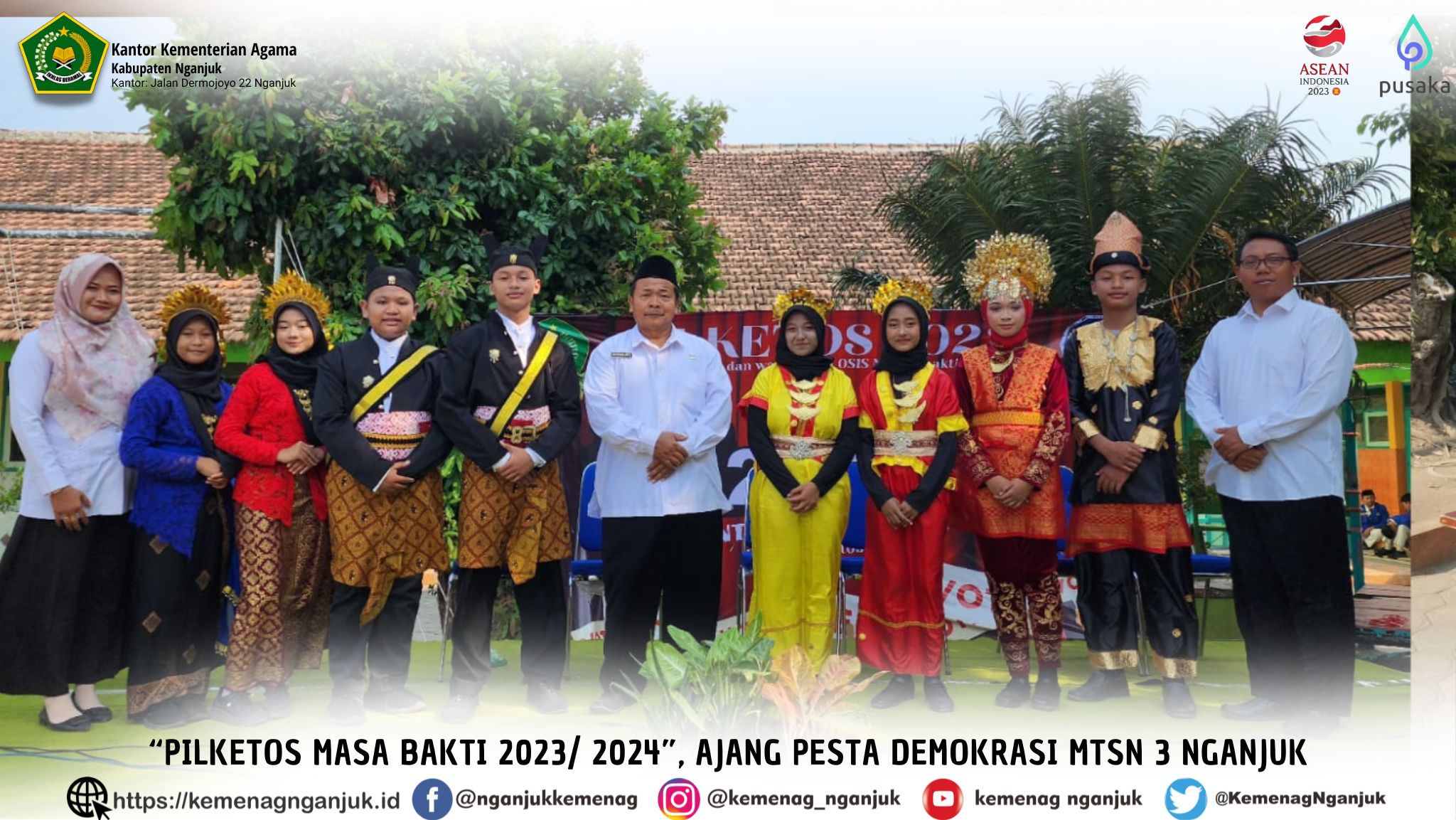 PILKETOS Masa bakti 2023- 2024, Ajang Pesta Demokrasi MTsN 3 Nganjuk