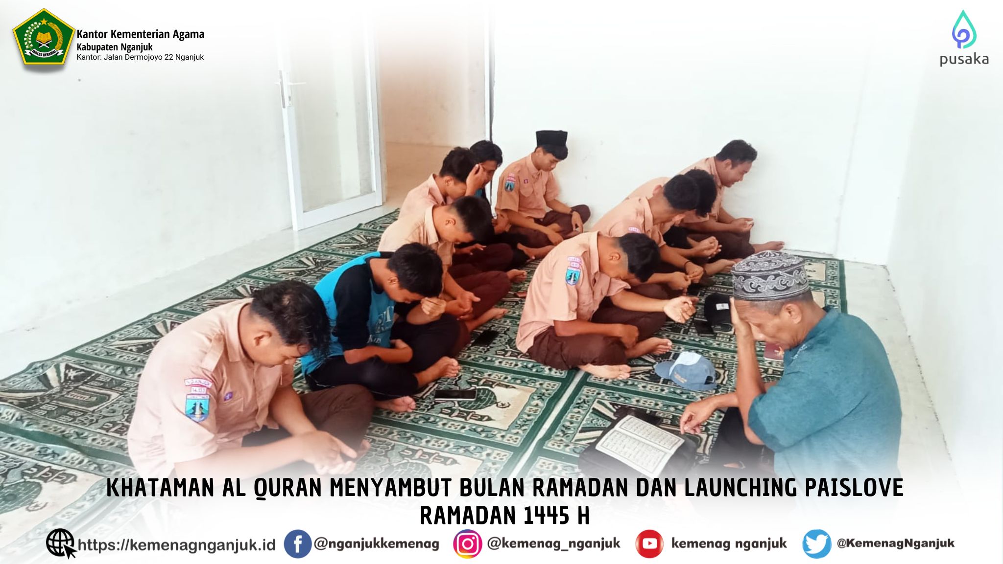 Khataman Al Quran Menyambut Bulan Ramadan dan Launching Paislove Ramadan 1445 H