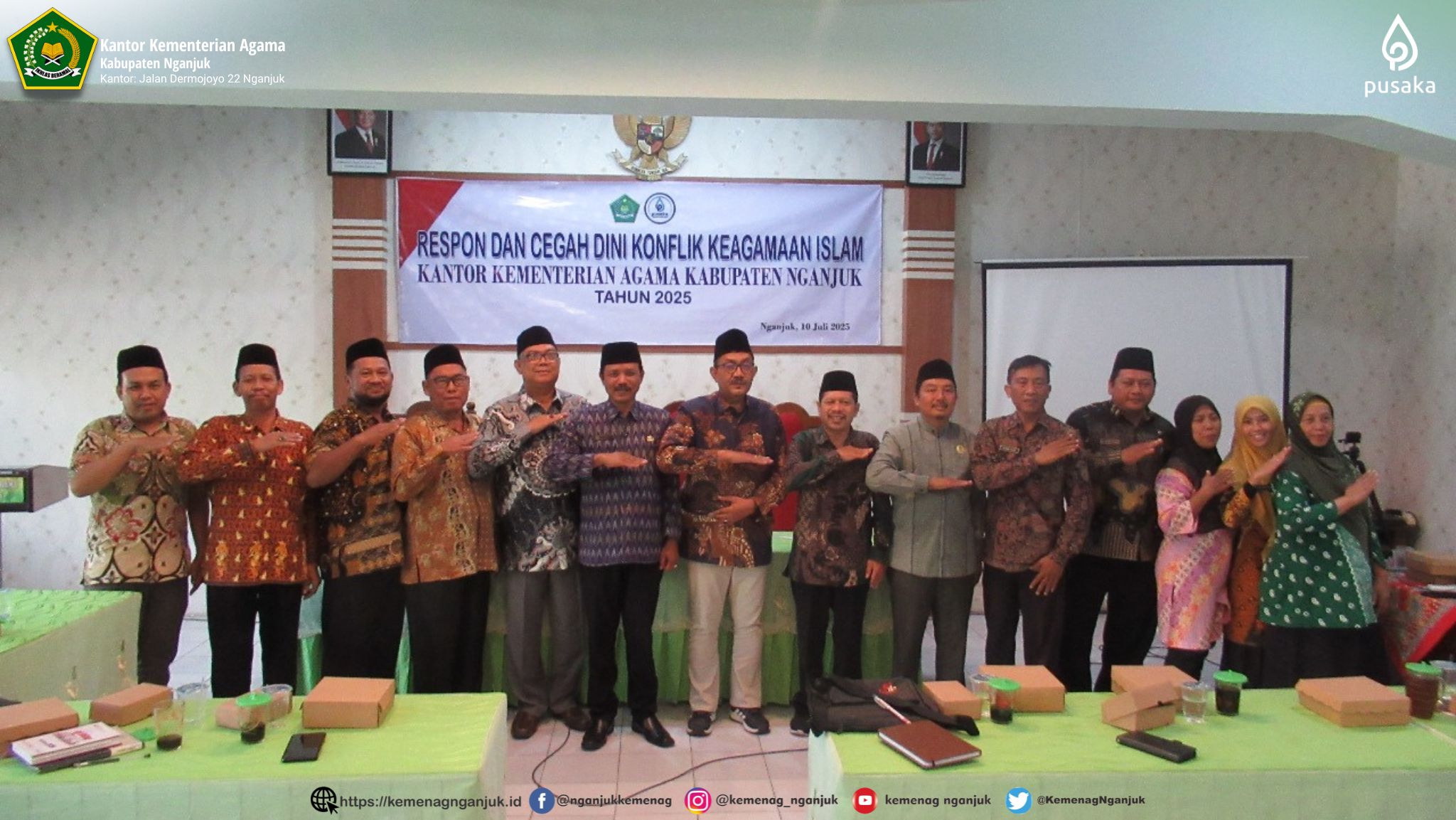 Kemenag Nganjuk Gelar FGD Respon dan Cegah Dini Konflik Keagamaan Islam
