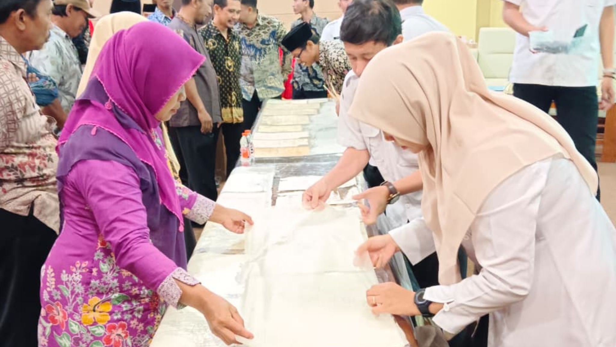 Giat Kolaborasi Kemenag Kabupaten Nganjuk Dengan Dinas Kearsipan Terkait Sosialisasi Restorasi Arsip