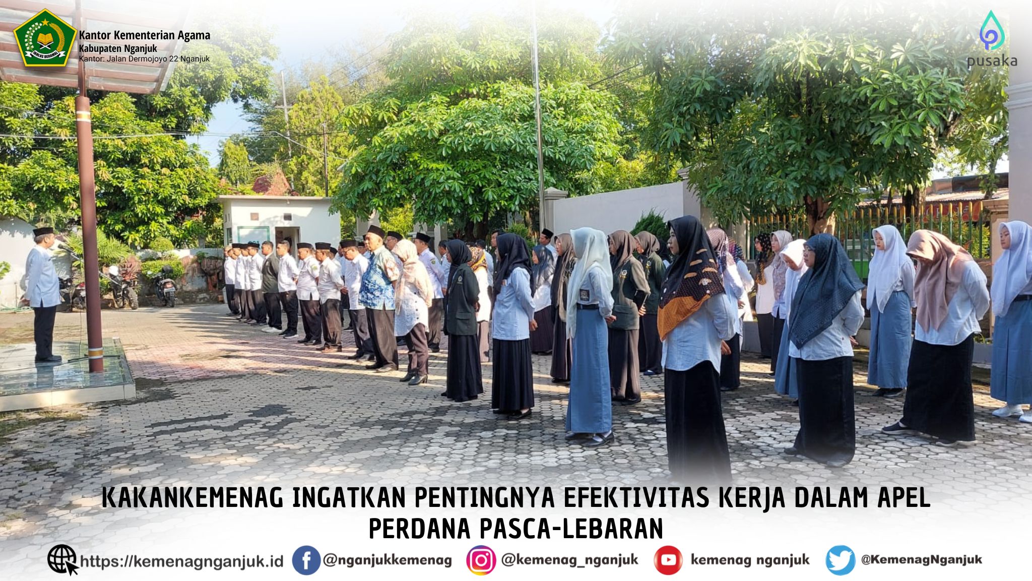 Kakankemenag Ingatkan Pentingnya Efektivitas Kerja dalam Apel Perdana Pasca-Lebaran