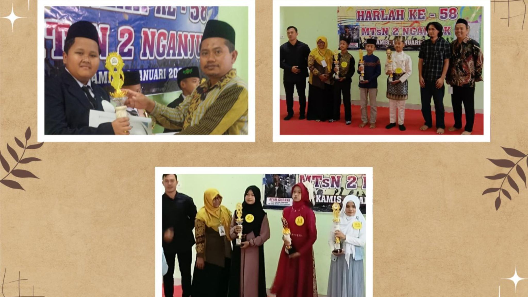 Tiga Siswa MIN 4 Nganjuk Raih Prestasi pada Peringatan Harlah MTsN 2 Nganjuk ke-58