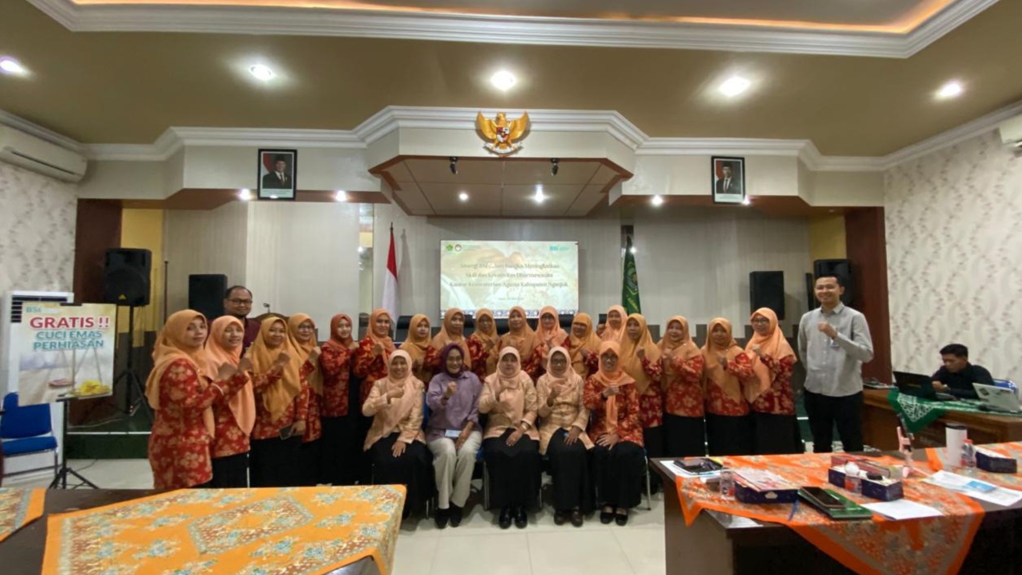 Sinergi BSI dalam Rangka Meningkatkan Skill dan Kreativitas Dharmawanita Kantor Kementerian Agama Ka