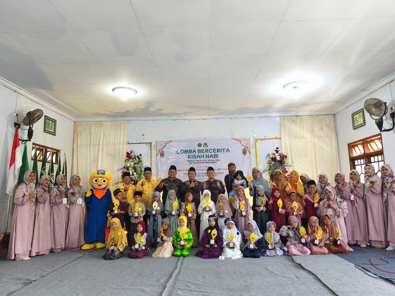 LOMBA BERCERITA KISAH NABI TINGKAT RA SE-KECAMATAN NGRONGGOT SAMBUT TAHUN BARU ISLAM 1448H
